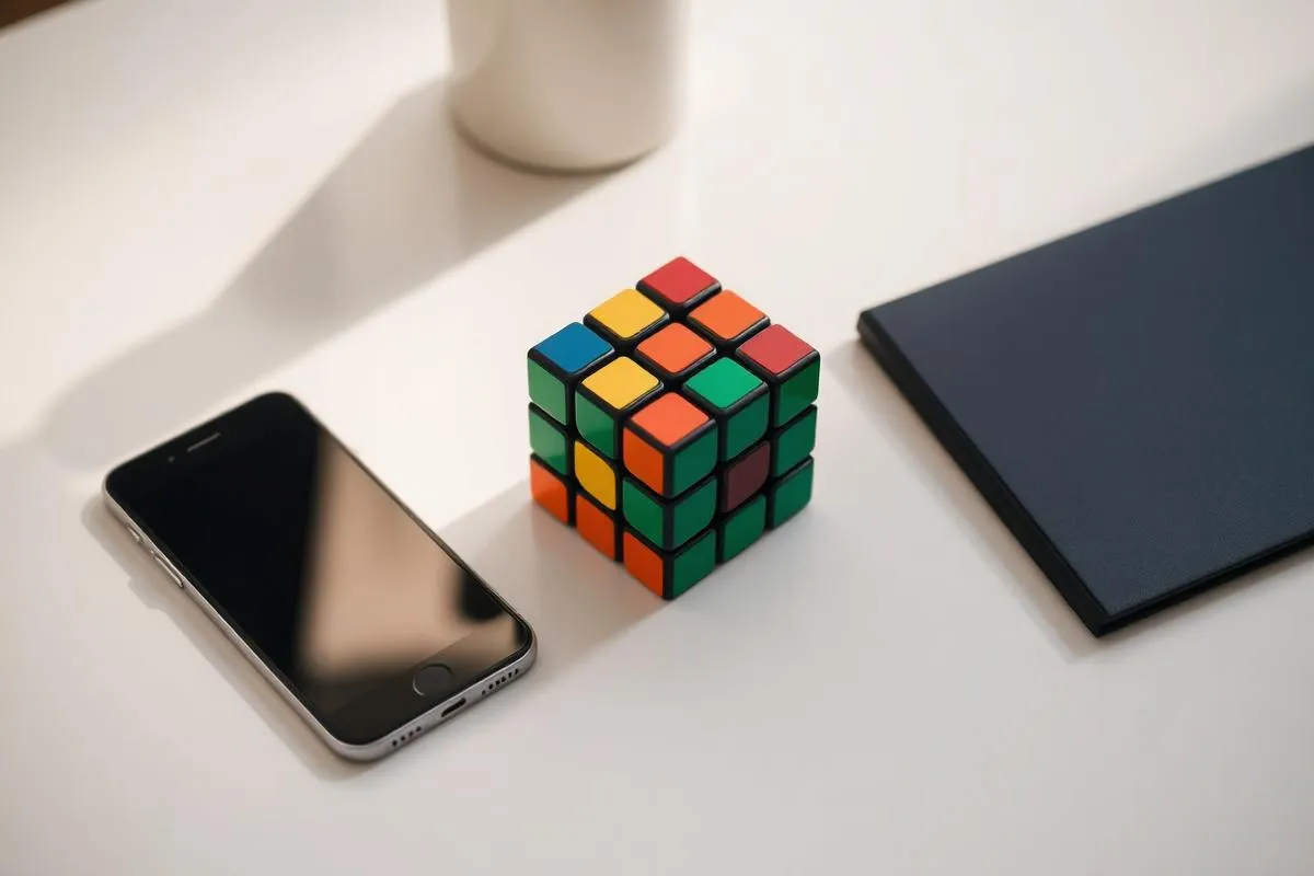 Rubik's Cube solver helping solve a scrambled cube